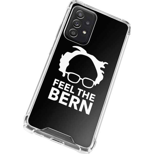 Feel The Bern Outline Galaxy A72 5G Clear Case